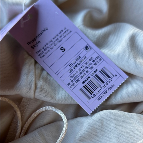 Wild Fable Cream Sequin Long Bell Sleeve with Keyhole Neckline Fabric with Tags - Picture 3 of 7